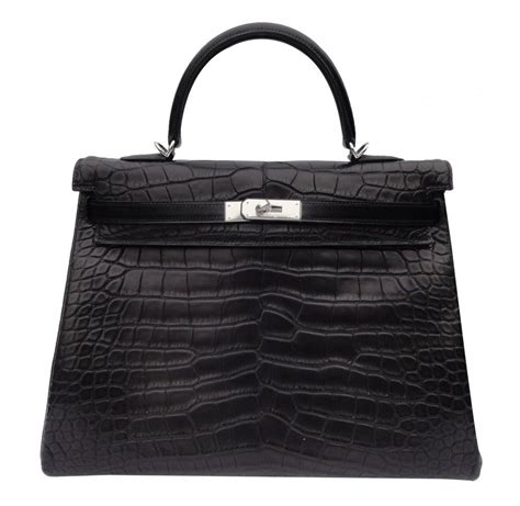 hermes kelly 35 box leather|Hermes crocodile purse.